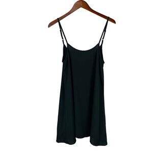 John Galt Slip Dress Mini Black Adjustable Women's One Size